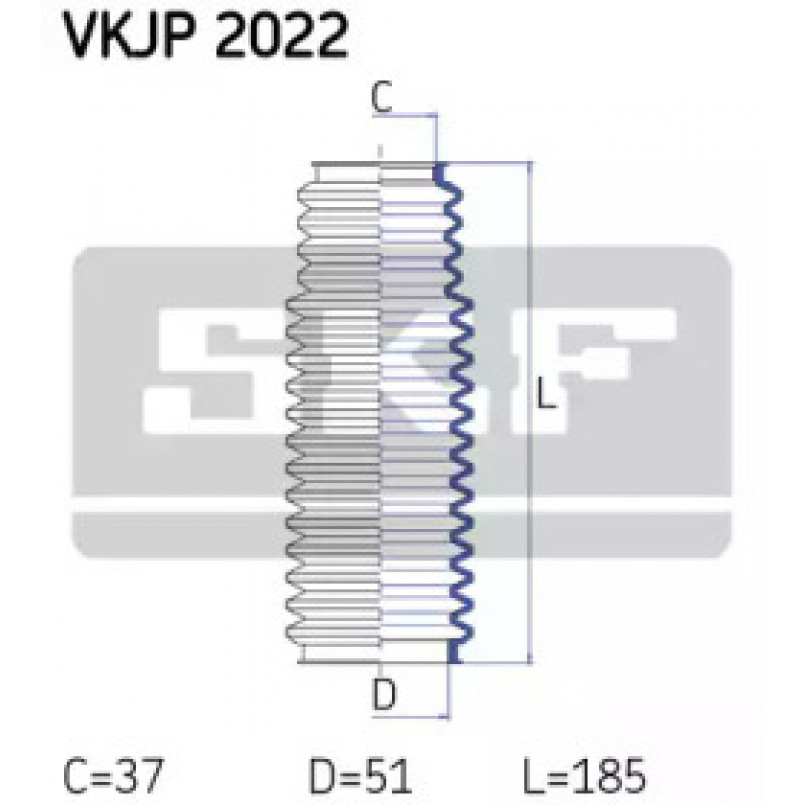 VKJP 2022 SKF - Пильовик привідного валу